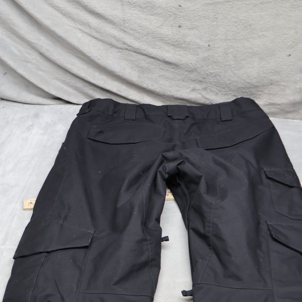 Burton Snow Pants Mens Large Black Dryride Waterproof Cargo Winter Ski 36x33 - Picture 10 of 11